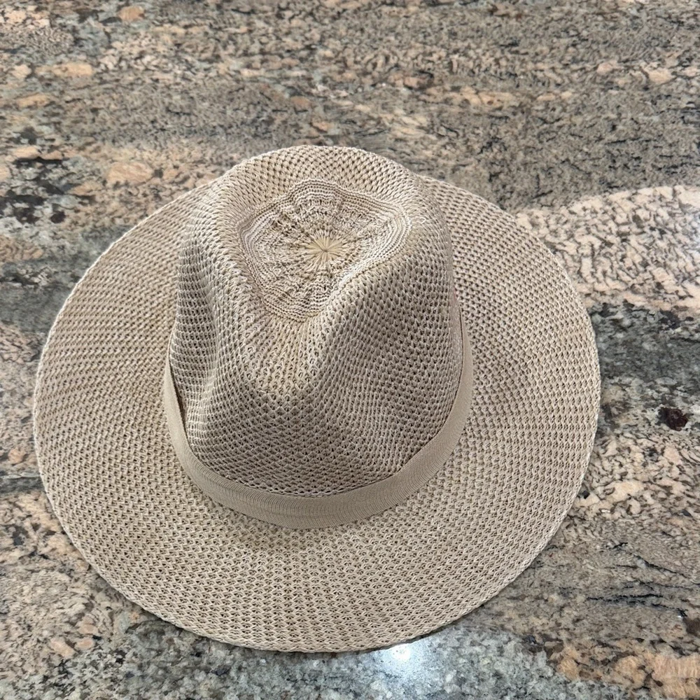 Stylish Beige Woven Hat